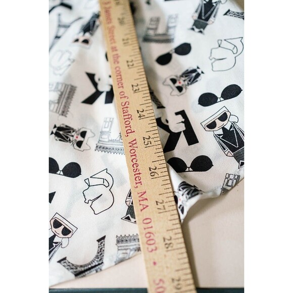 Karl Lagerfeld womens L button up shirt eiffel tower paris arc de triomph - Picture 6 of 6